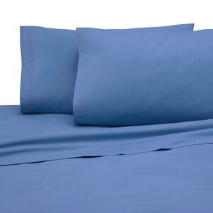 2 Pack Standard Pillow Cases Soft Breathable Pillow Covers Brushed Cotton  Blue